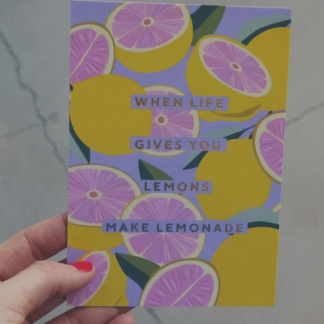 Make Lemonade Postkarte