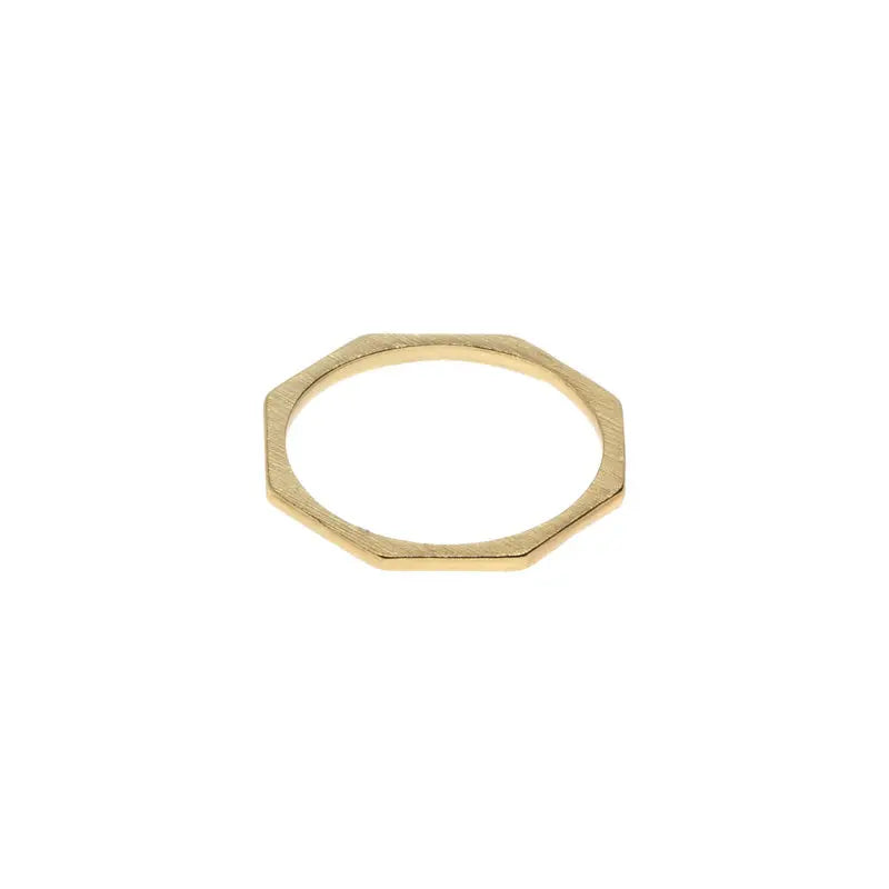Octagon Ring Gold
