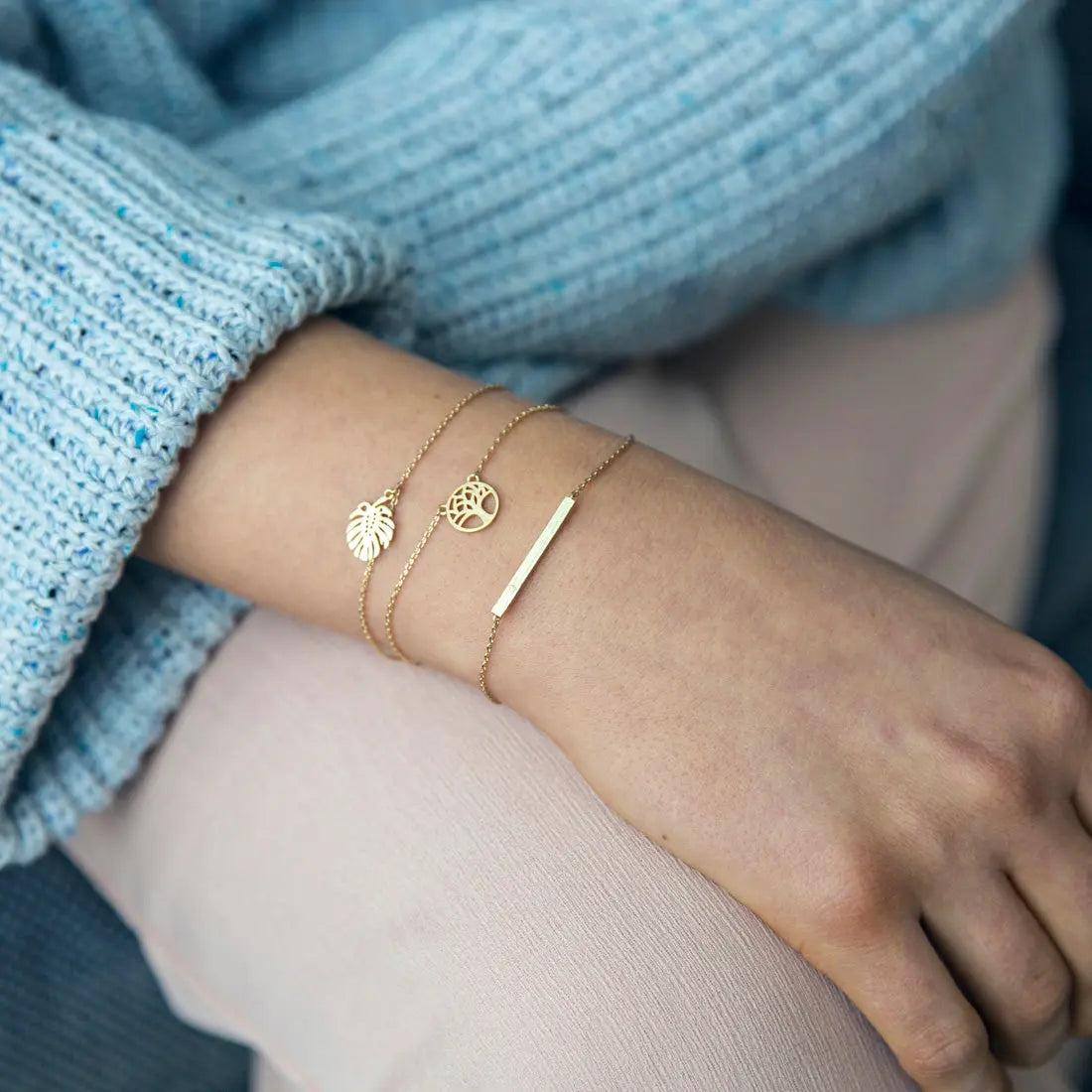 Monstera-Armband