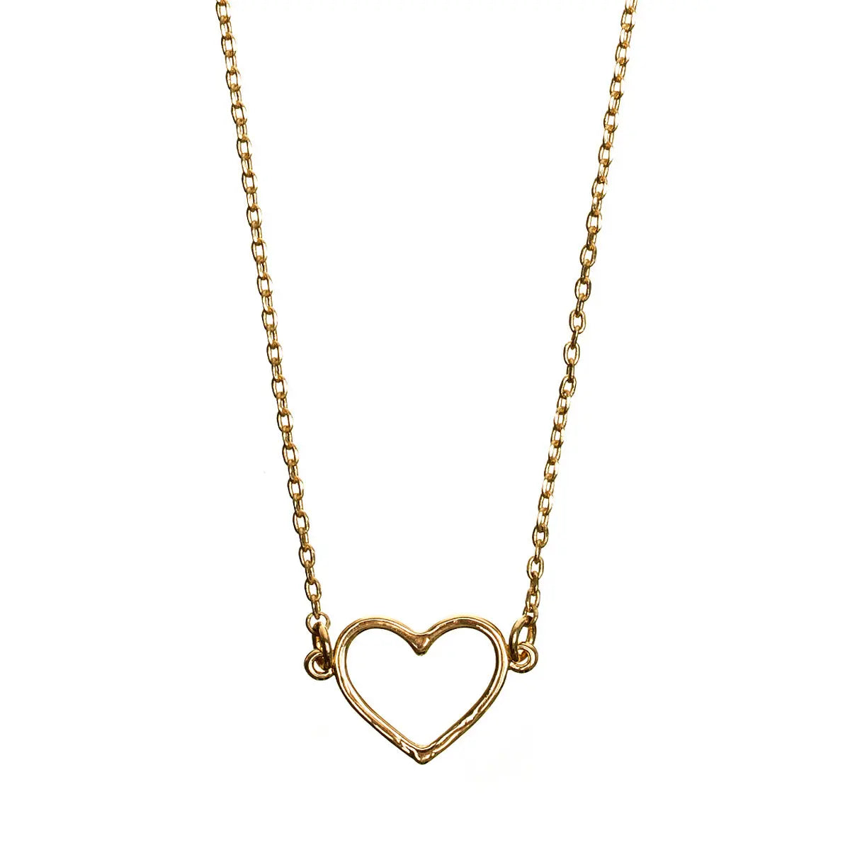 Necklace Heart Outlined Gold