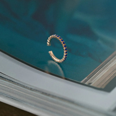 Ayla - Blauer Kristall Ring