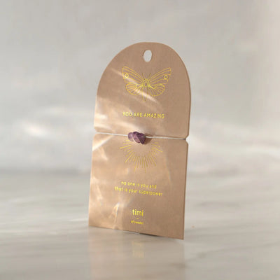 Amethyst-Chip-Armband