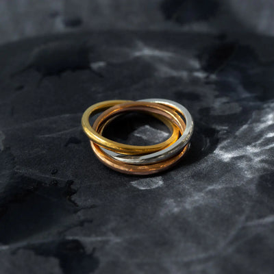 Jules - Triple Color Ring Edelstahl