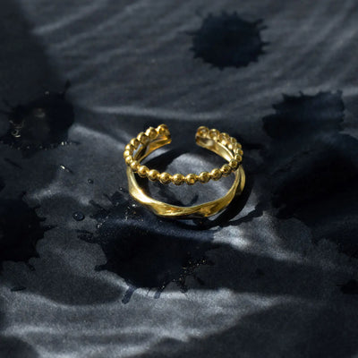Caroline - Doppelt gefütterter Ring aus Edelstahl