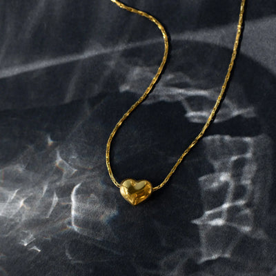 Sarah - Petite Heart Halskette Edelstahl