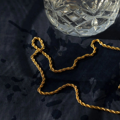 Eden - Halskette mit gedrehter Kette aus Edelstahl